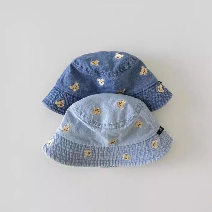 儿童遮阳防晒牛仔帽子春秋薄款可