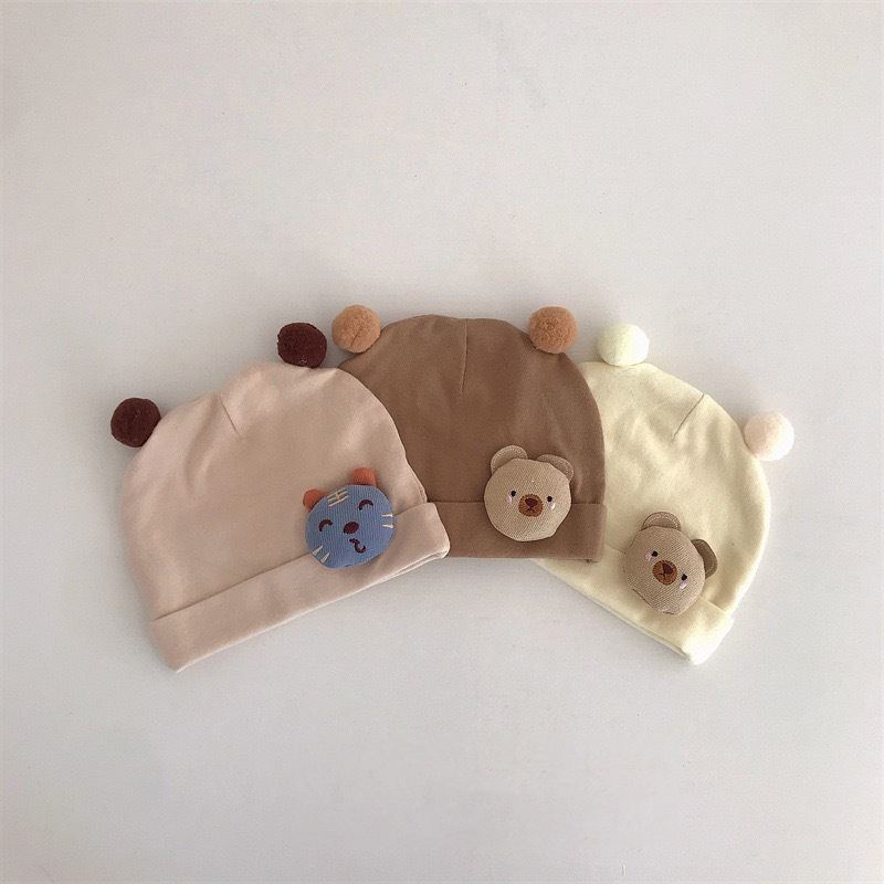 可爱超萌初新生儿胎帽春秋薄款帽
