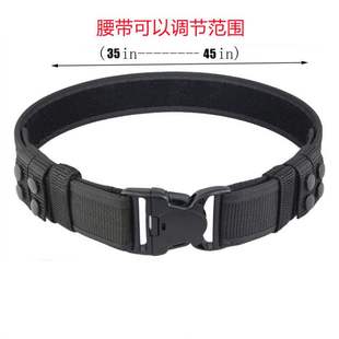 亚马逊新品尼龙多功能战术腰带定型腰包自由搭配安保执勤腰带