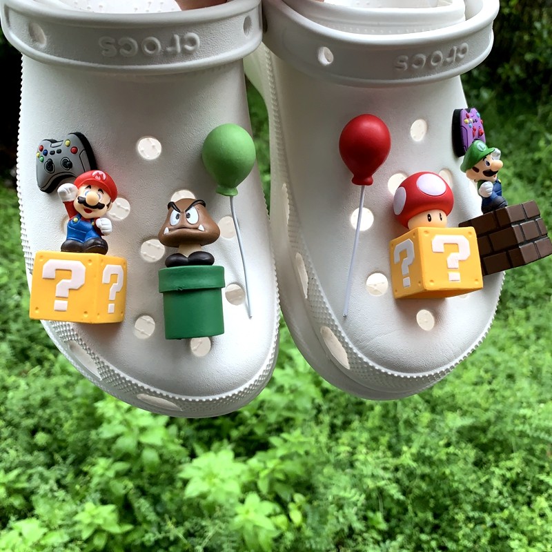 人气搭配超级玛丽鞋花小红书