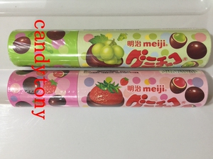 Meiji明治士多啤梨朱古力橡皮糖草莓青提蜜桃50G/个 10个包邮
