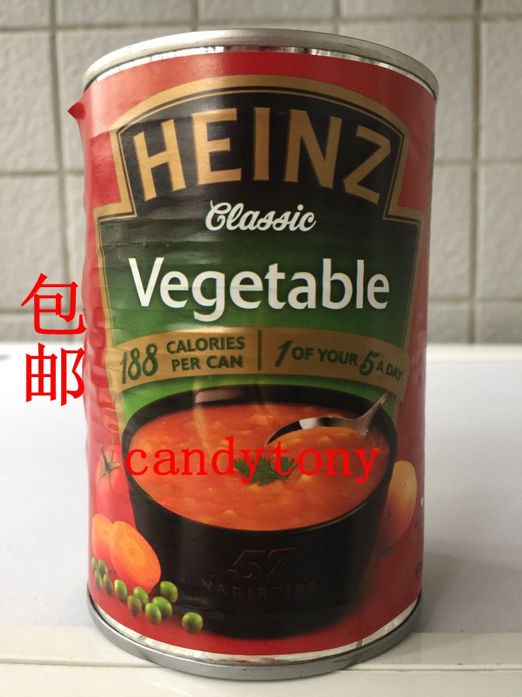 Heinz亨氏蔬菜汤 易拉罐400G/个  5个包邮|ruв категории зерно риса/север и Юг сухих грузов/приправы, удобный момент, растворимый суп - от Buy2taobao.com для оказания профессиональной услуги покупки агента Taobao