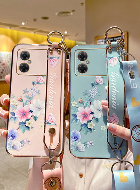 适用红米note11R手机壳redminoto11r保护5G硅胶套小米note11R全包防摔nont小清新花卉腕带115g个性创意女外壳
