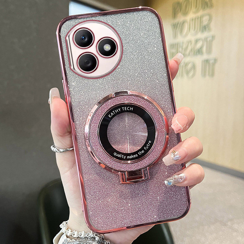 适用于华为荣耀x50i+手机壳honorX50i十保护硅胶套5G轻奢个性透明LLY一AN00全包防摔X50i+渐变色创意