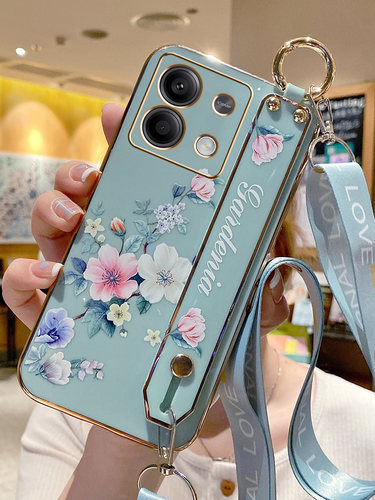红米note13硅胶套小清新花朵腕带