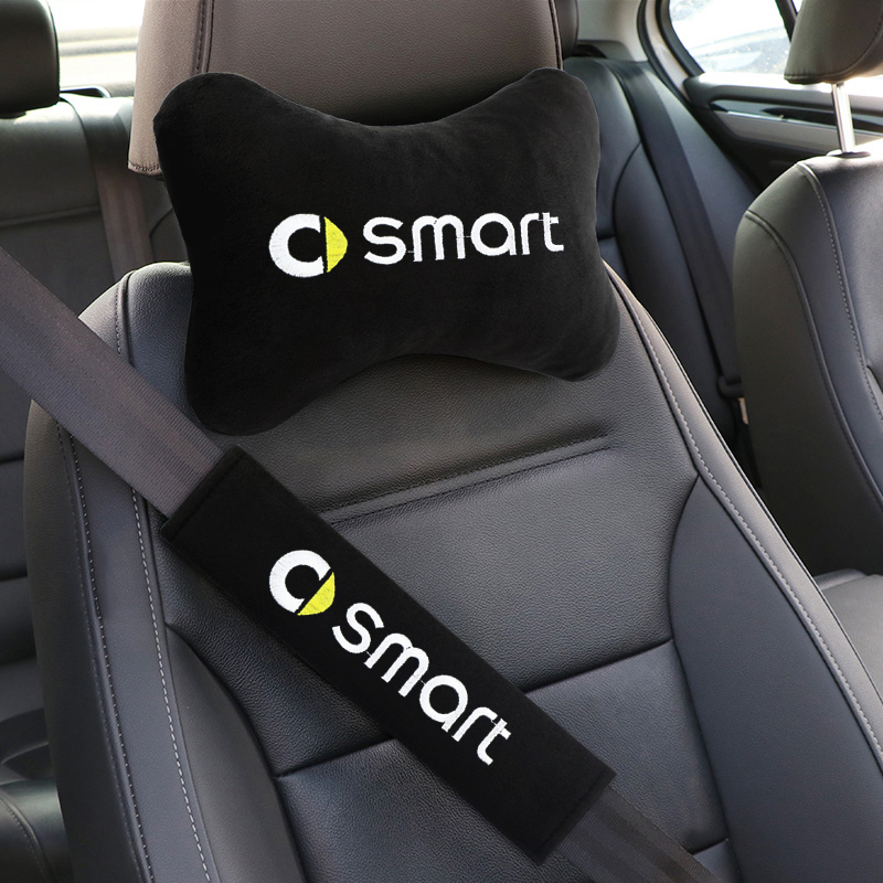 适用于Smart精灵1号3号新能源汽车护颈舒适头枕安全带护肩车用品