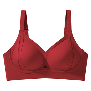 无痕聚拢小胸软支撑提拉调整型半固定水滴杯文胸 2件一组