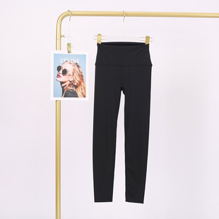 九分裤 打底裤 女款 浅磨毛弹力运动中高腰瑜伽裤