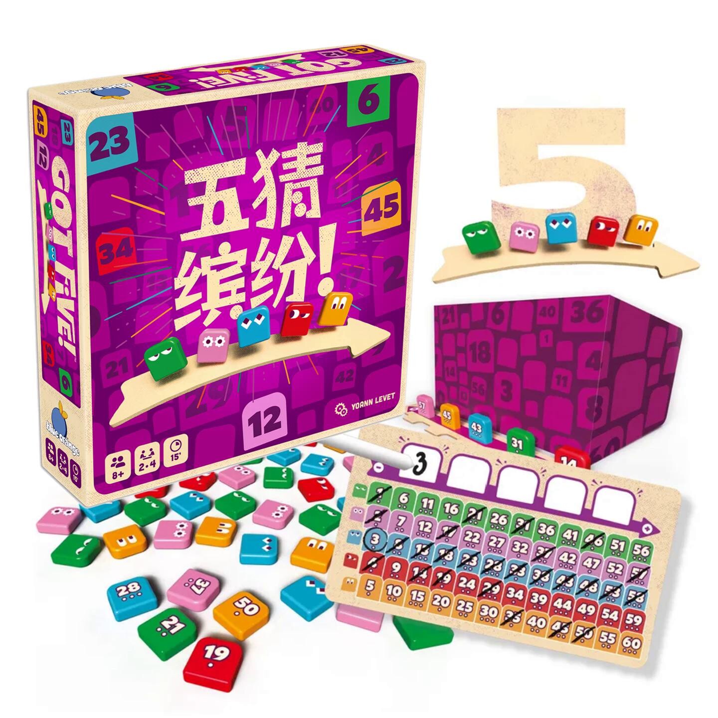 AsmodeeGOTFIVE儿童卡牌桌游