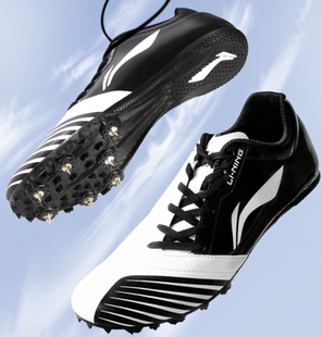 李宁钉鞋田径短跑男七钉专业精英女跳远跳鞋三级跳钉子鞋跑鞋鸳鸯