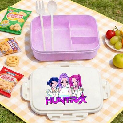 Kpop Demon Hunters Student Bento Boxes Rumi Mira Zoey Portab