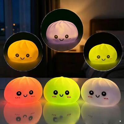 Simulation Dumplin Toy Night Light Soft Dumplings Soft Cute