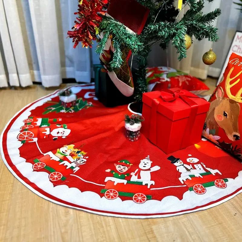 Christmas Tree Skirt, Festive Decoration, Polyester Material