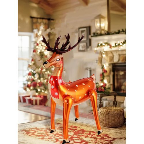 1pc standing Christmas deer balloon, suitable for Christmas