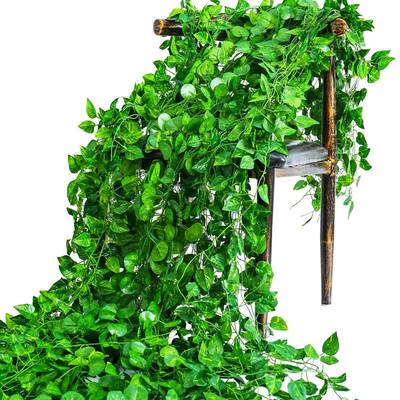 12pcs/Pack Artificial Liana Vine Wall Hanging Fake Plants Iv