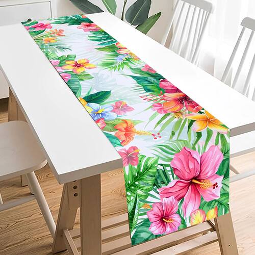 Hawaiian Garland Table Runner Hawaii Luau Tropical Party Dec
