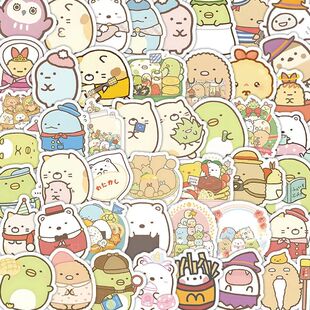 103PCS Cute Cartoon Waterproof Graffiti Stickers for Helmet