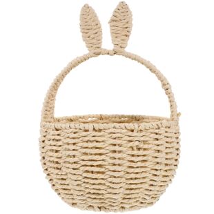 Infant Hunt Candy Woven Toys Ears Rabbit Basket Egg Easter