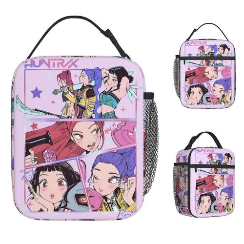 Huntrix Girlgroup K-Pop Group Demon Hunters Lunch Bag Cute L