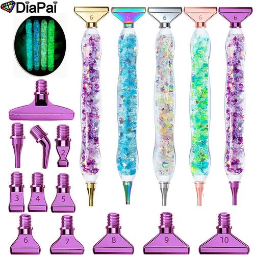 DIAPAI 19pcs Diamond Art Painting Kit - Ergonomic Luminous P