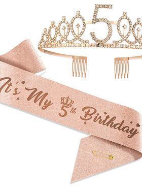 1Pc 3 4 5 6 7 10 15 18 21 30 Birthday Crystal Crown Girl Que