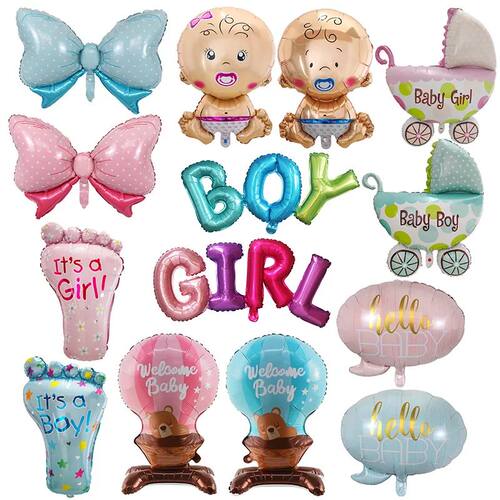 Baby Boy Girl Foil Helium Balloon Baby Shower First 1st Birt