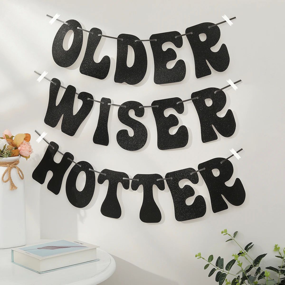 1pc Older Wiser Hotter magic silver onion powder flag disco