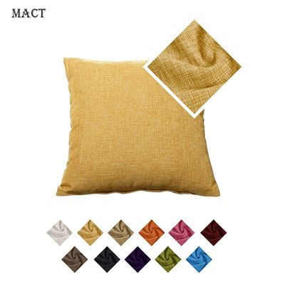MACT Faux Linen Throw Pillow Cover Home Decorative Pillowcas