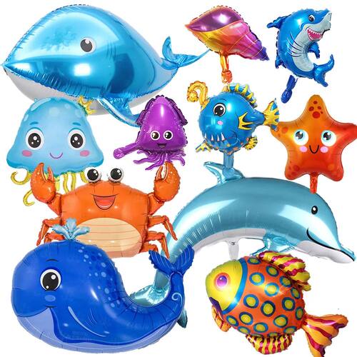 Under the sea Birthday Decoration Sea Animal Balloon Shell S