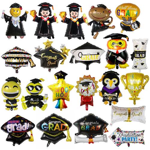 Graduation Party Balloon  Helium Globe Foil Balloon Congrats
