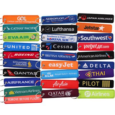 Aviation Quotes Embroidered Keys Cool Quotation Men Key Tags