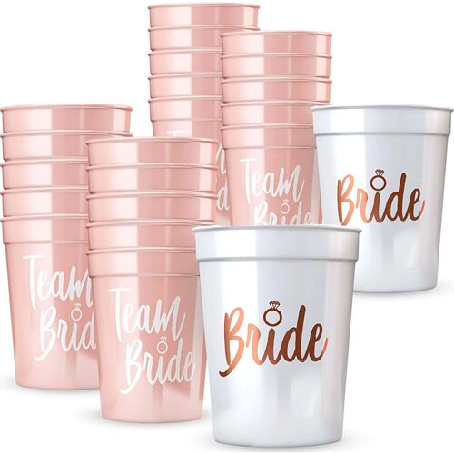 Multi set Bachelorette Party Team Bride Plastic Drinking Cup