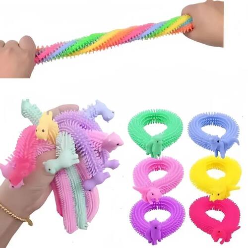 6PCS Novelty Funny Colorful Alpaca Lala Le Bracelet Stress R