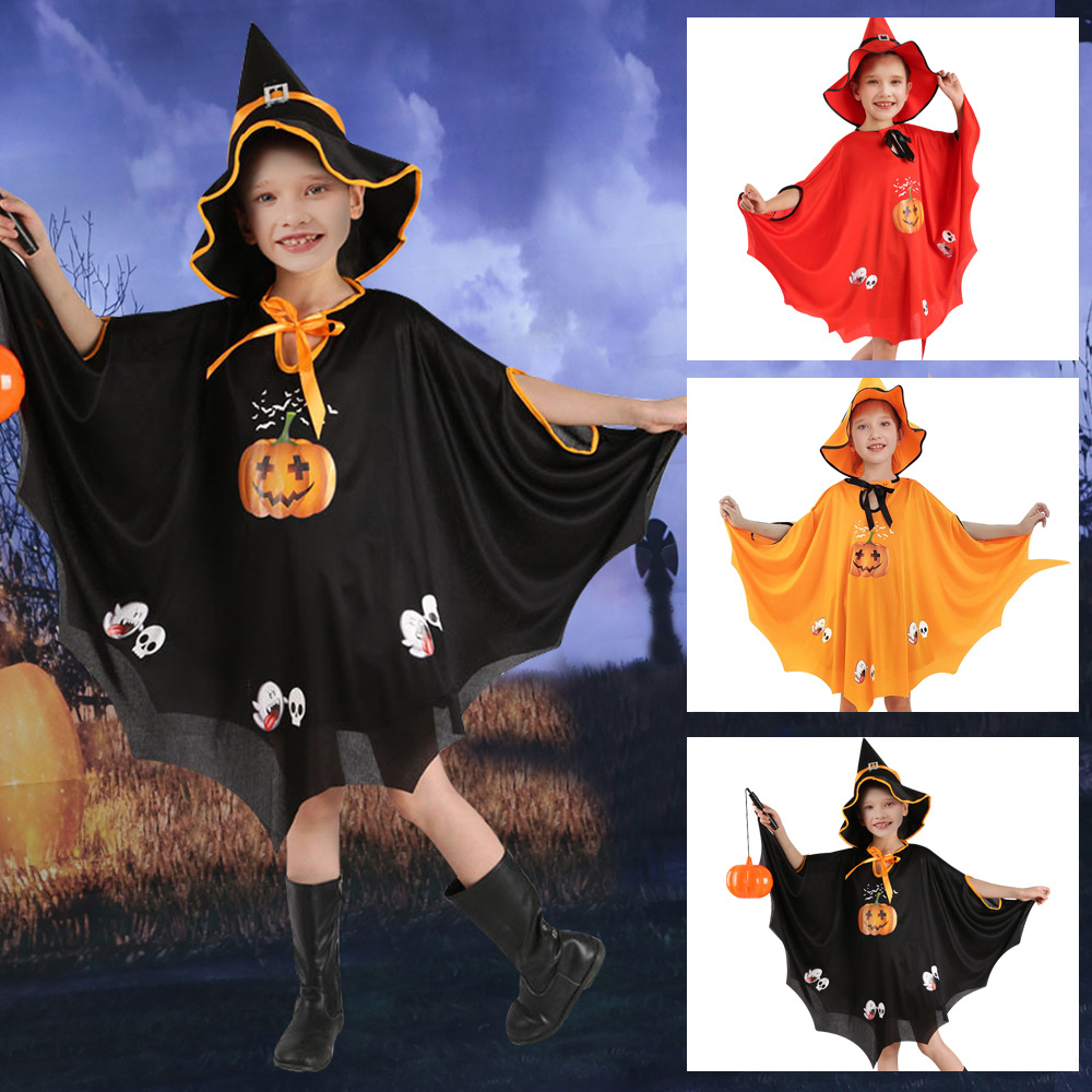 Halloween Children's Costume Cape Cape Cosplay Costume Witch