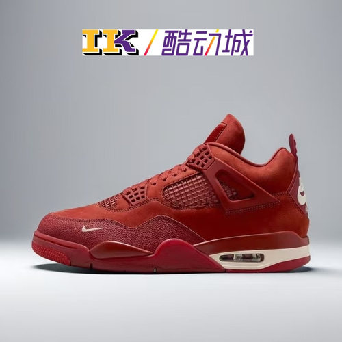AJ4红色低帮复古篮球鞋