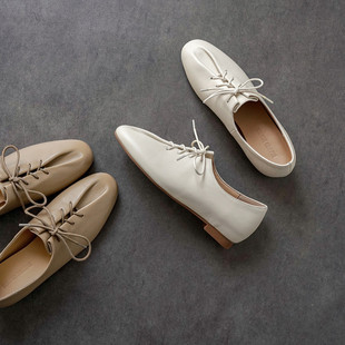 圆头内增高TPR(牛筋）胶粘工艺羊皮时尚芭蕾鞋