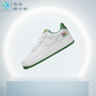 DX1156 Air 板鞋 Force 潮流休闲舒适经典 Nike AF1白绿 100 Low