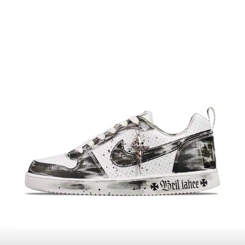 定制球鞋  Court Vision Low 哥特纪元 DIY手工个性设计 极速发货