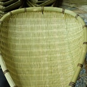 贵州纯手工竹编筲箕淘米篮水果篮精细厨房收纳菜筐沥水竹篓竹制品