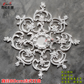 客餐厅线条角花拼花圆盘 饰欧式 镂空石膏灯盘法式 吊灯吸雕花顶盘装