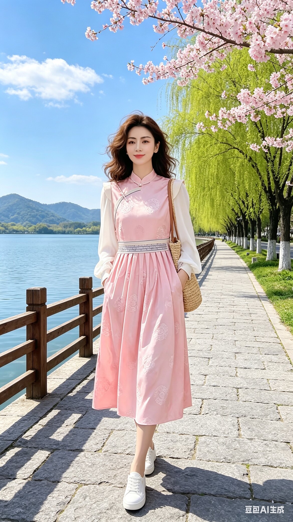 女士长款蒙古袍2026缎面