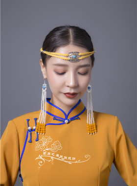 少数民族风男女士蒙古皮绳发带
