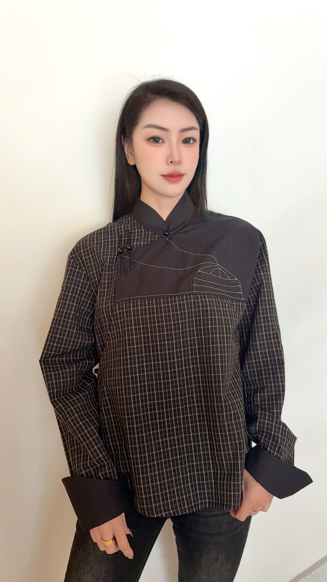 蒙古袍女士衬衣女款新款上衣民族风服装打底民族服饰日常小衫新品