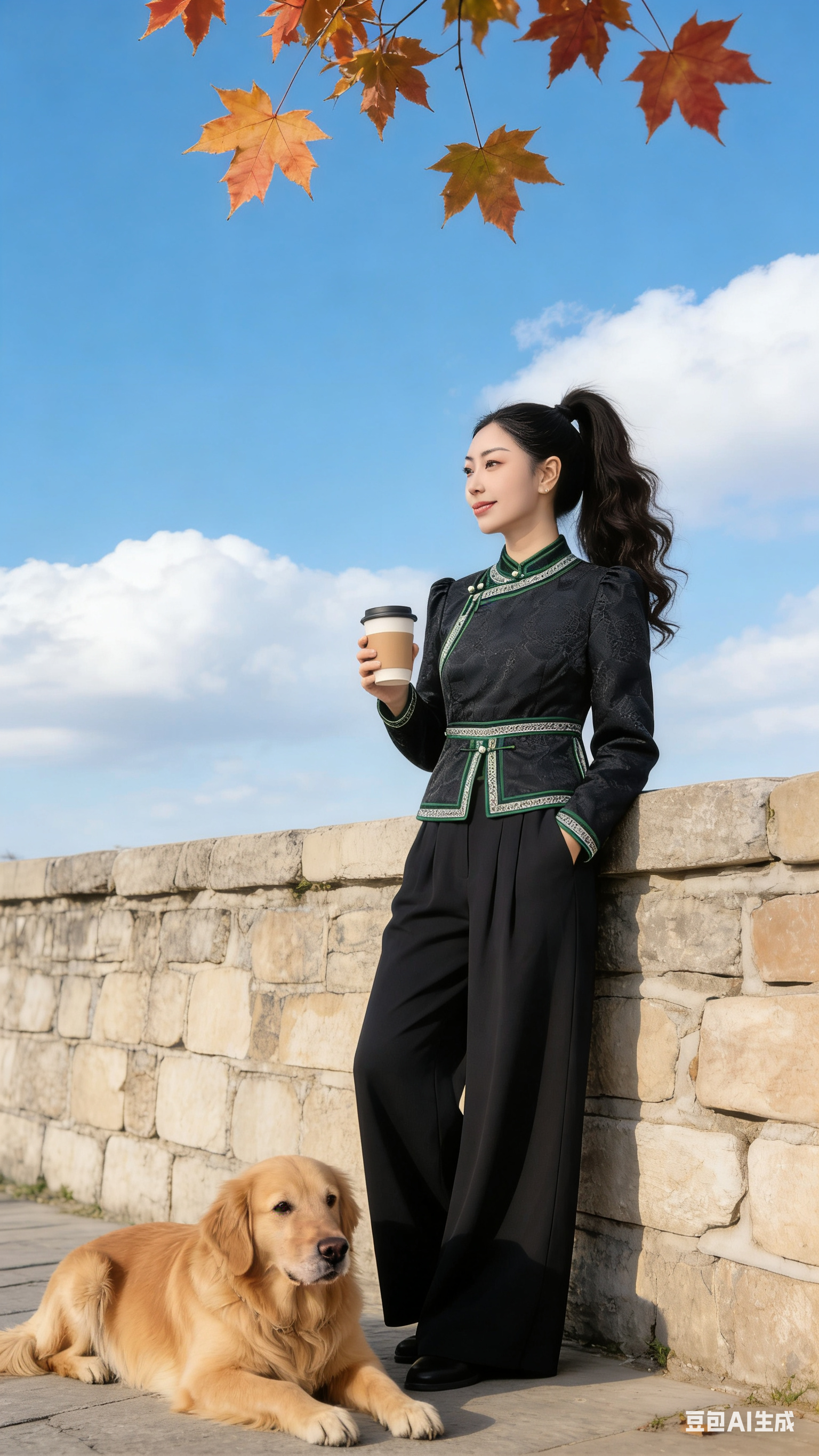 新款女士短款蒙古袍外套民族风