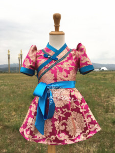 蒙古族儿童服装夏季半袖薄款童装