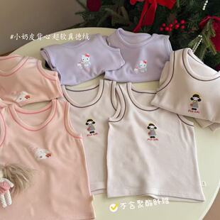 【奶皮子背心】无聚酯纤维 | 360g小奶皮儿童背心25843-AKC