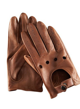 男士复古哈雷真皮机车骑行摩托车驾驶手套黑色防滑羊皮手套男薄款