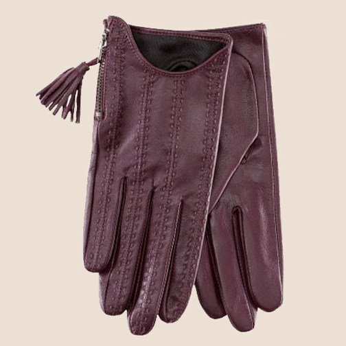 女士手套薄款真皮手套女秋冬季酒红色黑色触屏机车流苏羊皮手套,服饰配件/皮带/帽子/围巾,手套,淘宝优惠券,粉丝福利购,淘宝优惠卷