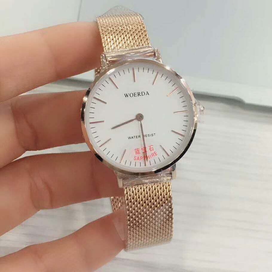 高级感复古学生超薄欧美情侣手表