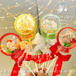 圣诞节摇摇乐圣诞快乐棒棒糖墨大叔定制水晶糖果姜饼屋礼物零食